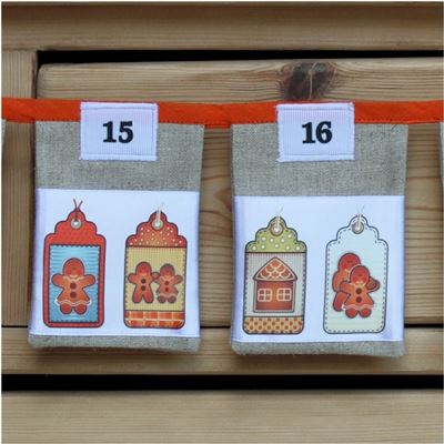 Bunting Kit - Christmas Gingerbread Tags